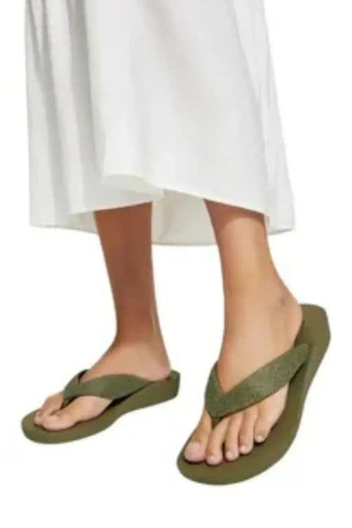 Sandalias Antideslizantes Playa Verano Mujer Hawaiana Chalas 1262 Verde 36