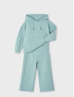 Conjunto tricot nina Celeste 6 ANOS