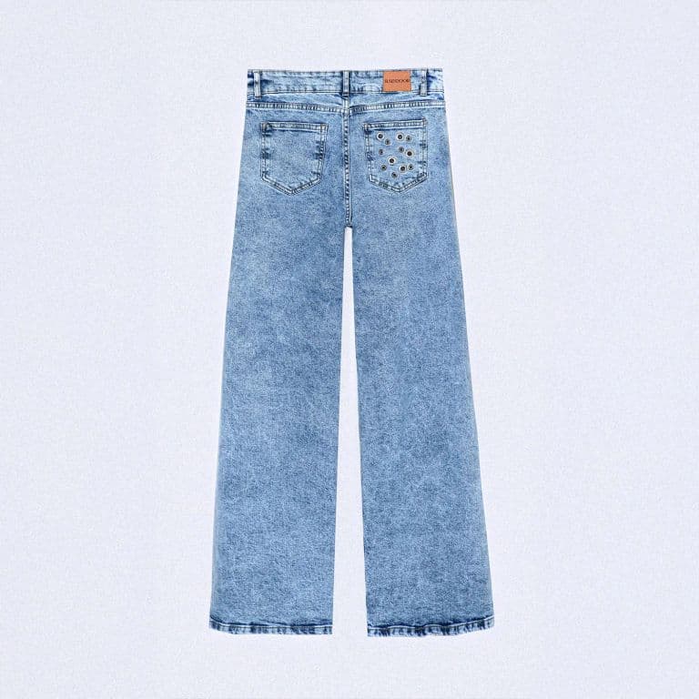 Pantalon Ojal Back Pocket Azul Azul 34