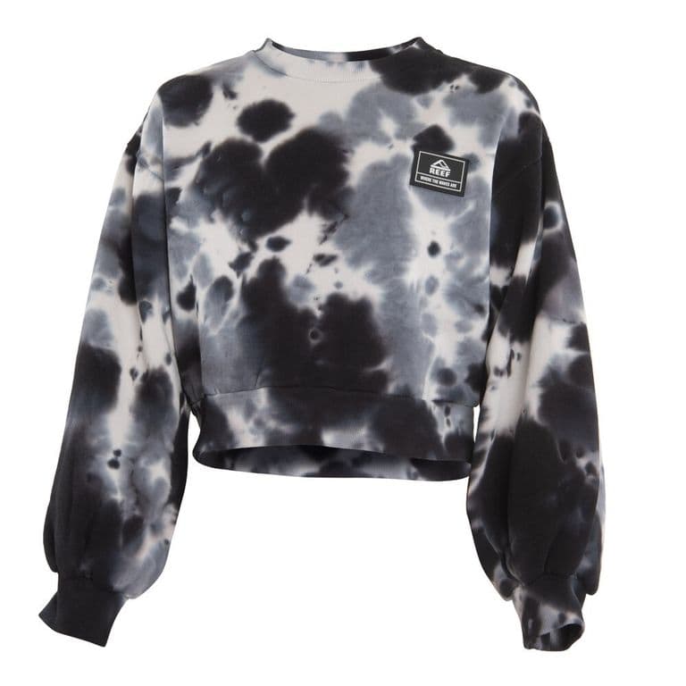 Poleron Girls Crop Black Grey White Negro 12