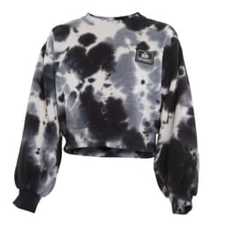 Poleron Girls Crop Black Grey White Negro 10
