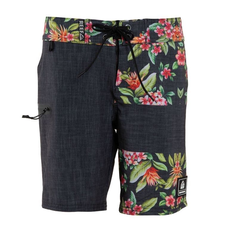 Traje de Bano Kids Black Floral Negro 12