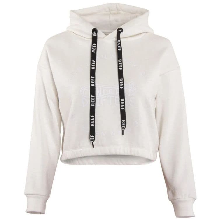 Poleron Kids Crop Top Print White Blanco 16