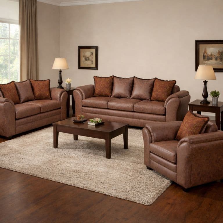 Juego de Living 3 2 1 Aconcagua Terracota