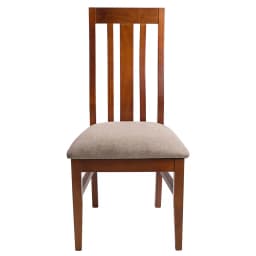 Pack 2 sillas comedor Jacinta color miel, tapiz cafe jaspeado