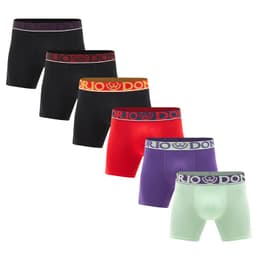 Pack de 6 Boxer Medio Algodon Hombre Giovacchino Multicolor L