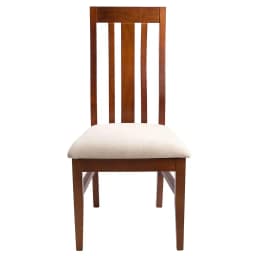 Pack 2 sillas de comedor Jacinta color miel, tapiz beige