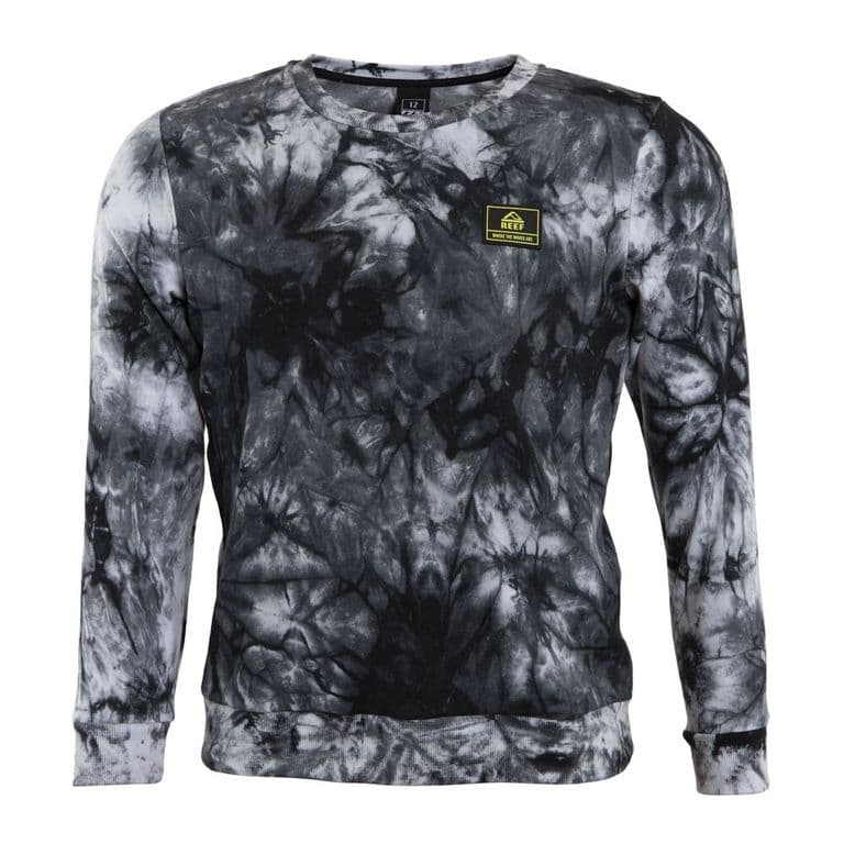 Poleron Kids Crew Tie Dye Black Negro 16