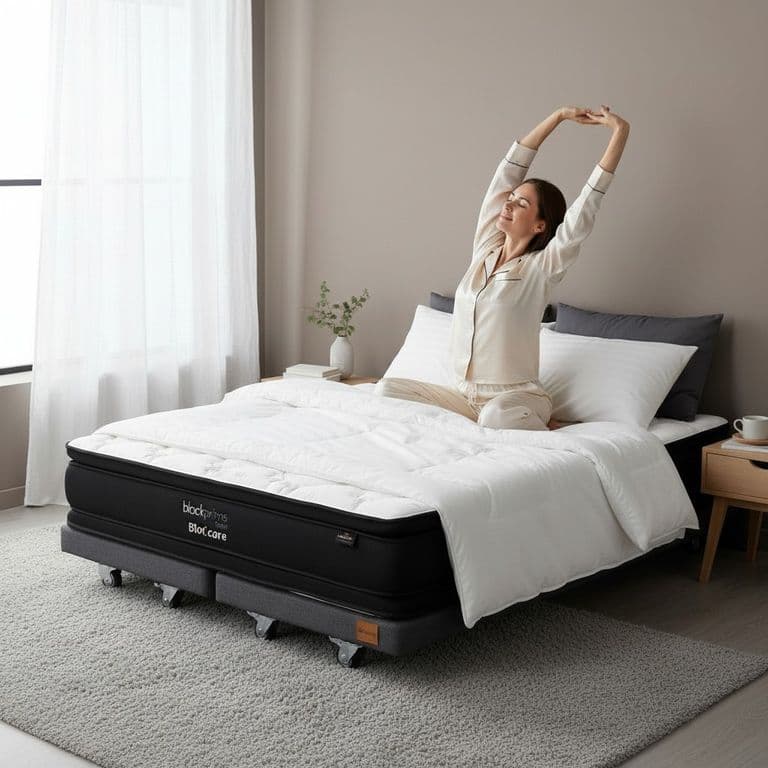 Cama Super King Box 8 cm - L200 cm + Colchon Black Prime - Modelo Dos / Con Rueda Divan (Gris)