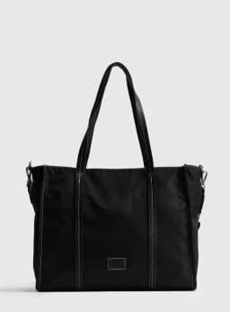 Bolso Nylon Notebook Office Iconicas Negro TALLA UNICA