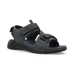 Sandalias Hombre Cuero Safari Gris Gris 41