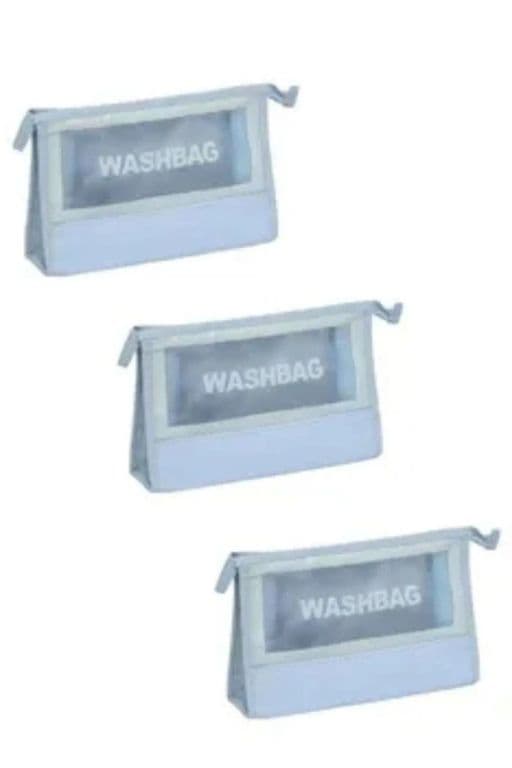 Pack 3 Cosmetiquero, Estuche Practico Washbag. Neceser. Of 253 Celeste ...