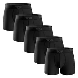 Boxer Medio Algodon Pack 5 C11 Top. Negro S