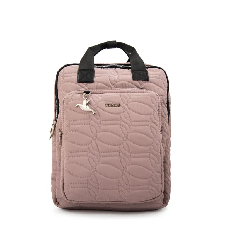 Mochila porta notebook ivanca grande rosa viejo Rosa TALLA UNICA