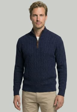 Sweater Colchester Navy Azul S