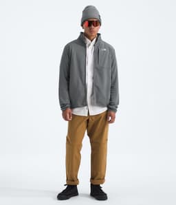 Polar Tnf Performance Fleece Full Zip Jacket Hombre Gris Gris 2XL