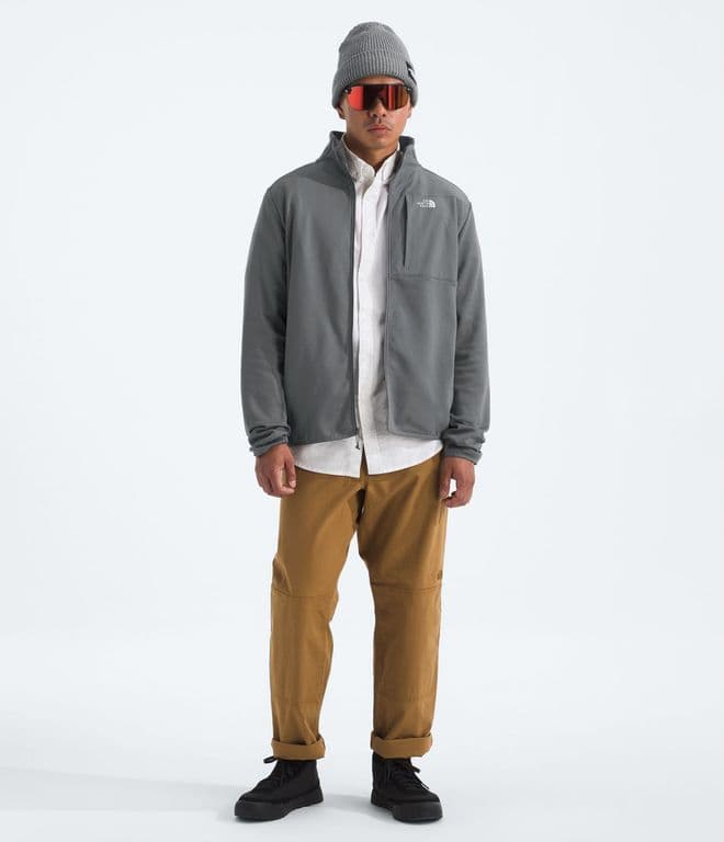 Polar Tnf Performance Fleece Full Zip Jacket Hombre Gris Gris 2XL