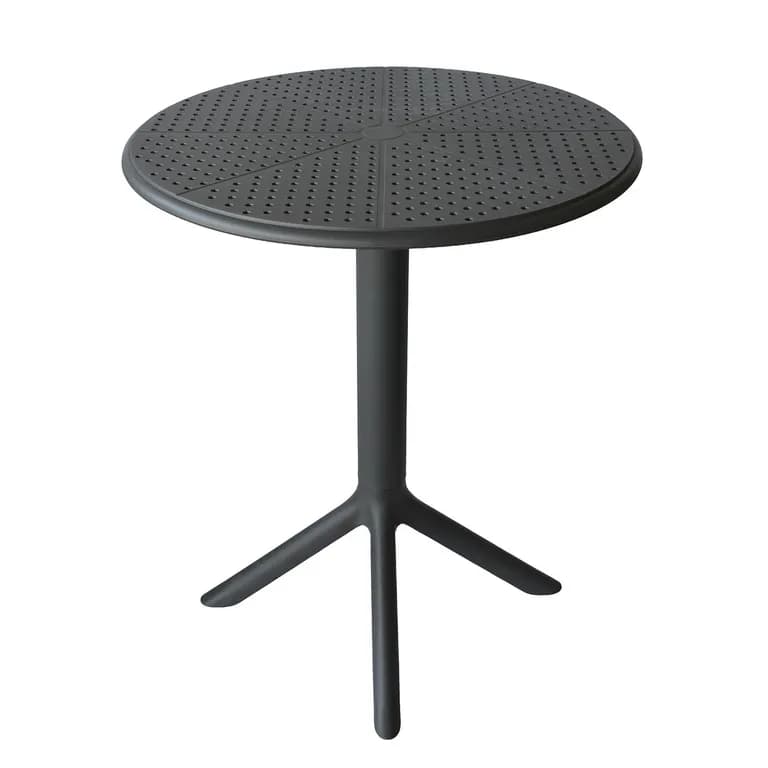 Mesa Cocina Terraza Jardin Redonda Rostad 77x60x60cm Gris
