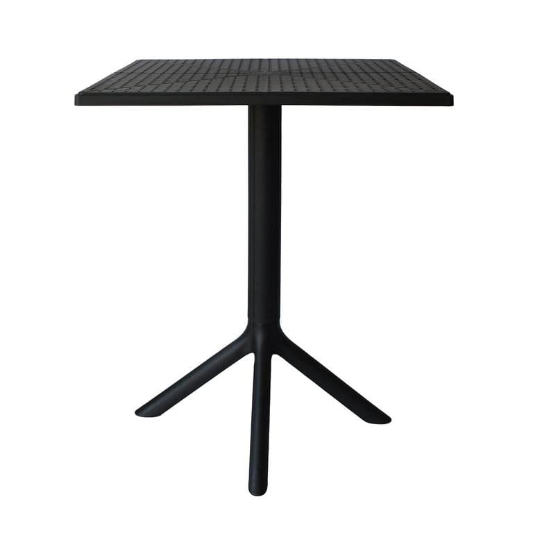 Mesa Cocina Terraza Jardin Cuadrada Sander 76x60x60cm Negra