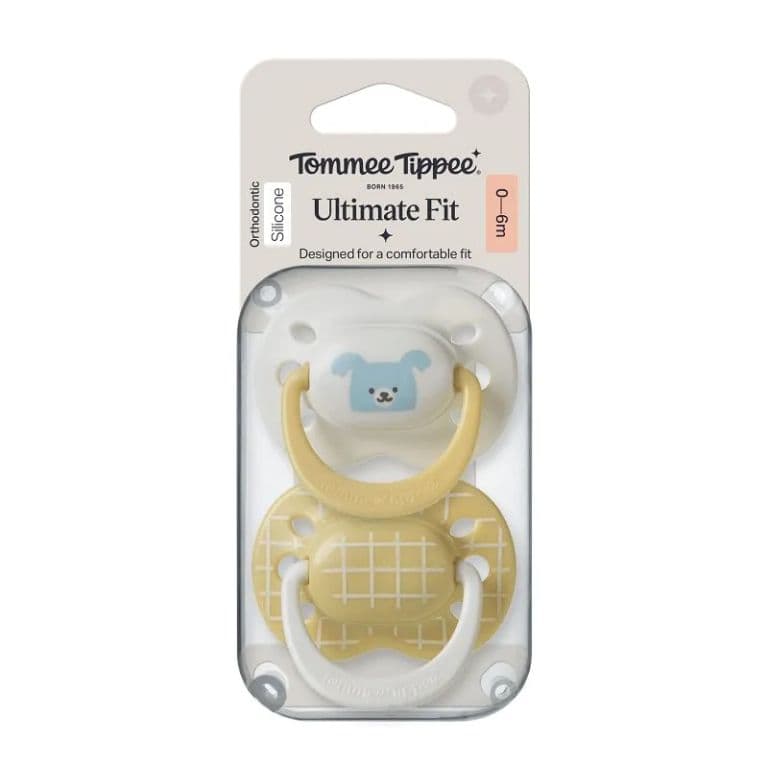 Chupete de silicona coleccion ClubHouse 0-6 meses 2 unidades UltimateFit nino amarillo TommeeTippee