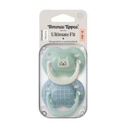 Chupete de silicona coleccion Club House 0-6 meses 2 unidades Ultimate Fit nino verde