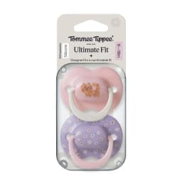 Chupete de silicona coleccion ClubHouse 6-18 meses 2 unidades UltimateFit nina rosado TommeeTippee