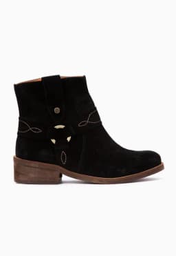 Botin Cuero Mujer Melia Negro Negro 40