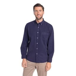 Camisa Textura Lyocell Central Park Azul Marino S