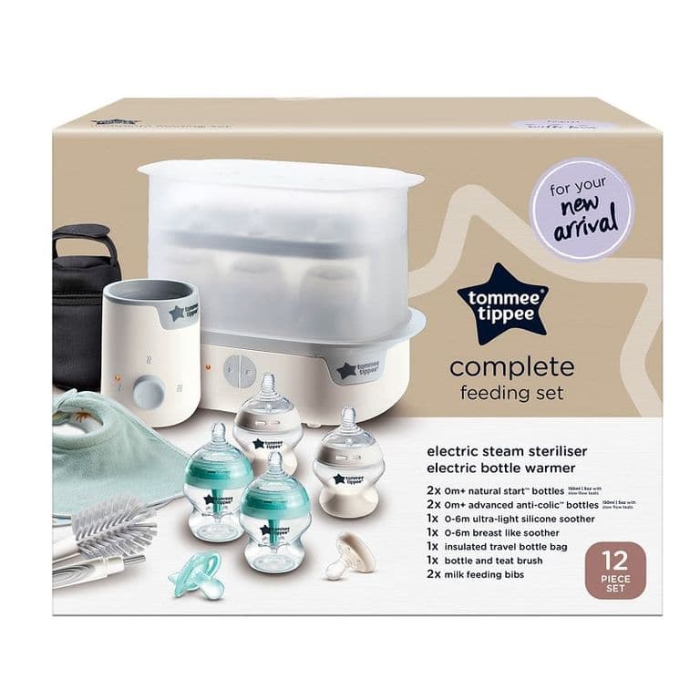 Kit de inicio lactancia y alimentacion con esterilizador electrico Complete Feeding