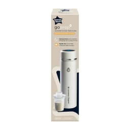 Preparador de leche en formula portatil recargable por USB GoPrep blanco