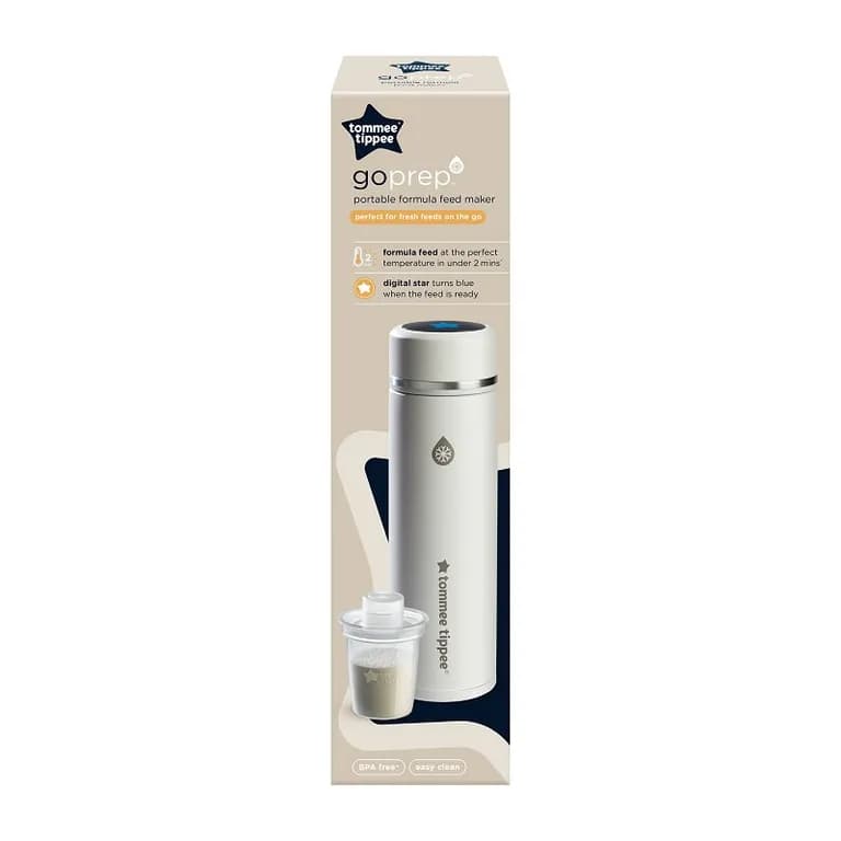 Preparador de leche en formula portatil recargable por USB GoPrep blanco