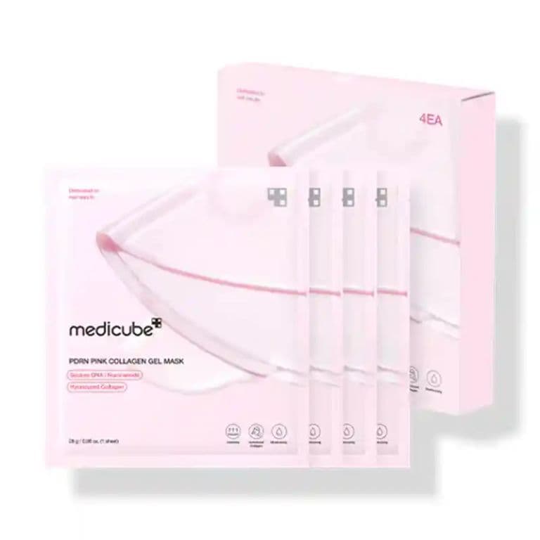 PDRN Pink Collagen Gel Mask - 4 pack