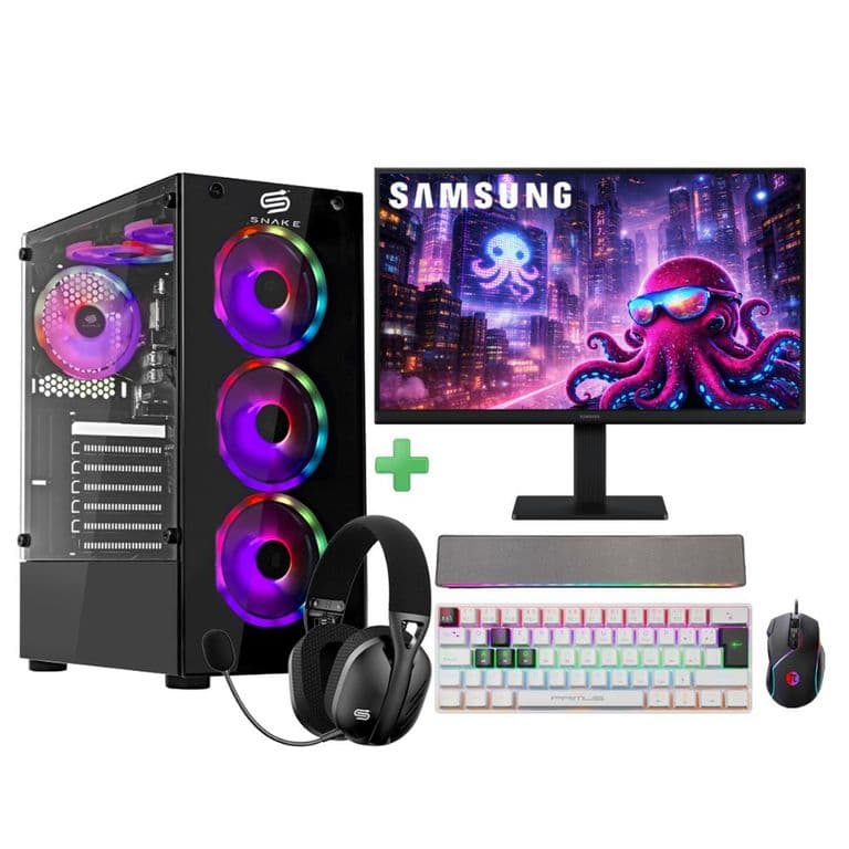 PC + Monitor 22 Ryzen 5 5600GT 16GB RAM 512GB WIFI BT