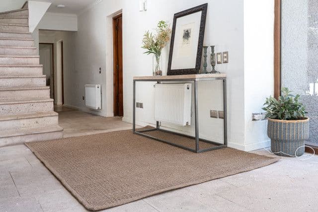 Alfombra Gante Entrada Polipropileno Lavable Cafe 170x240
