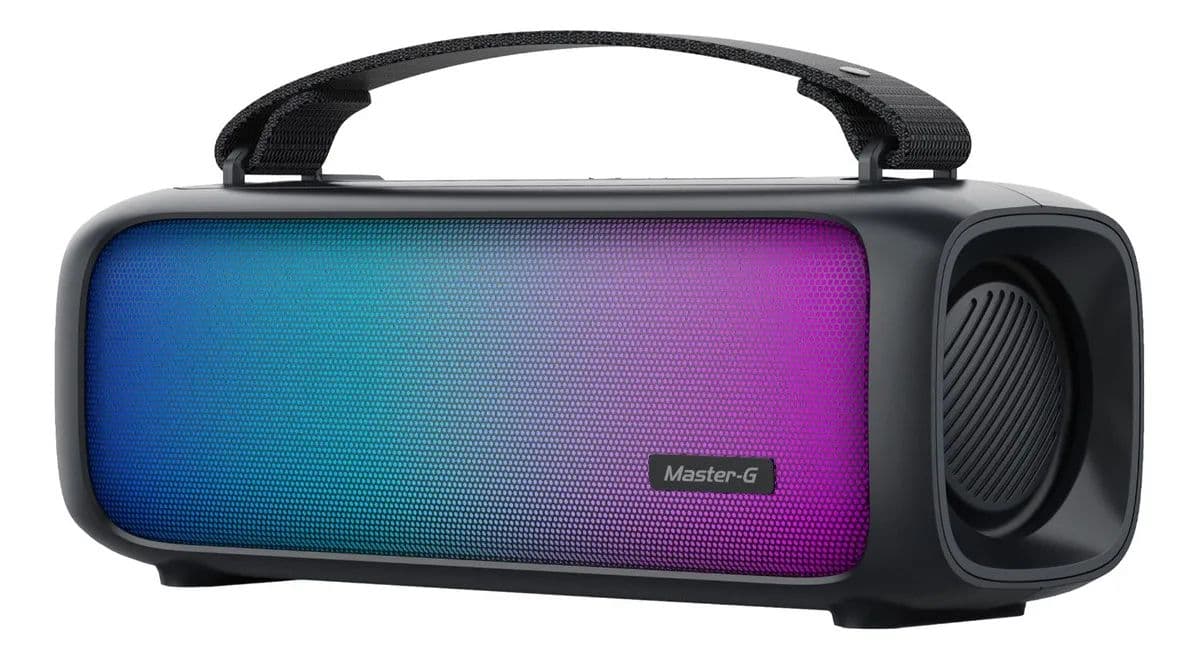 Parlante Bluetooth Portatil 10W Mgboom TrueWirelesss USB Jack 3.5mm Radio FM Master-G Color Negro Negro