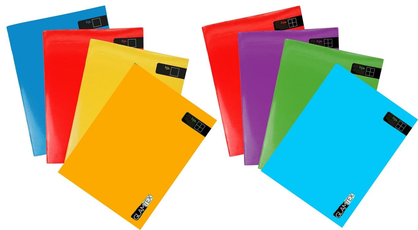 Cuaderno Glamtex College 100h 5mm Matematica Liso Colors 10u