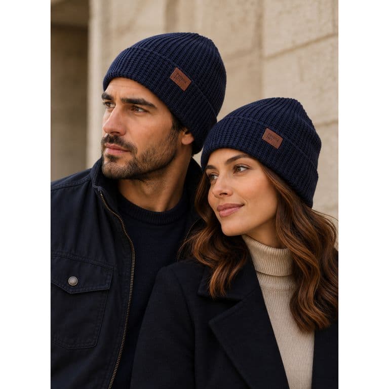 Gorro Lana Unisex Verde Azul TALLA UNICA