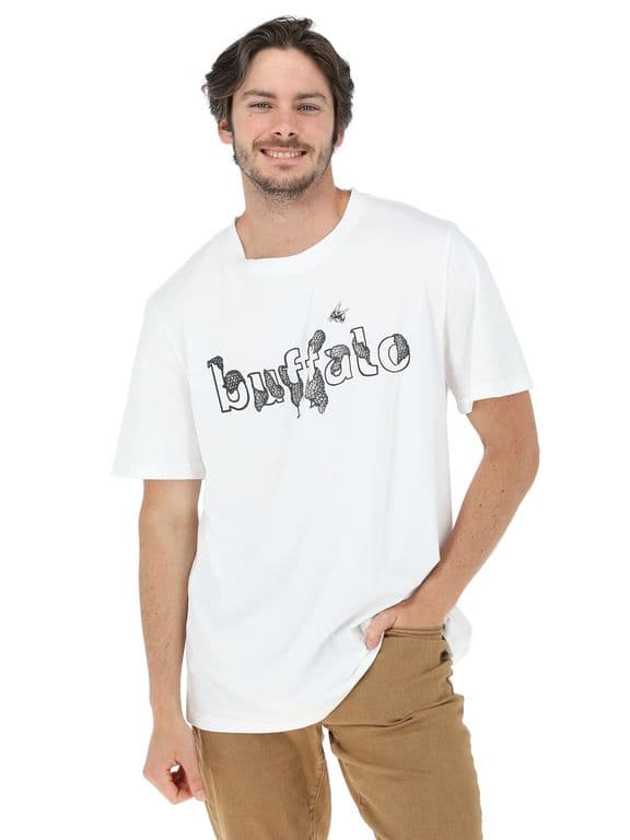 Polera Buffalo Panal Hombre Blanco XL