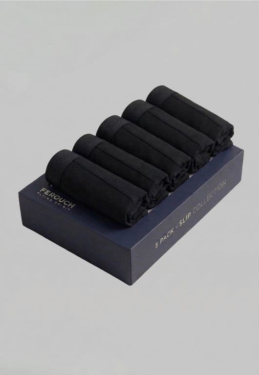 Pack Slip 5 Negro Black Negro S