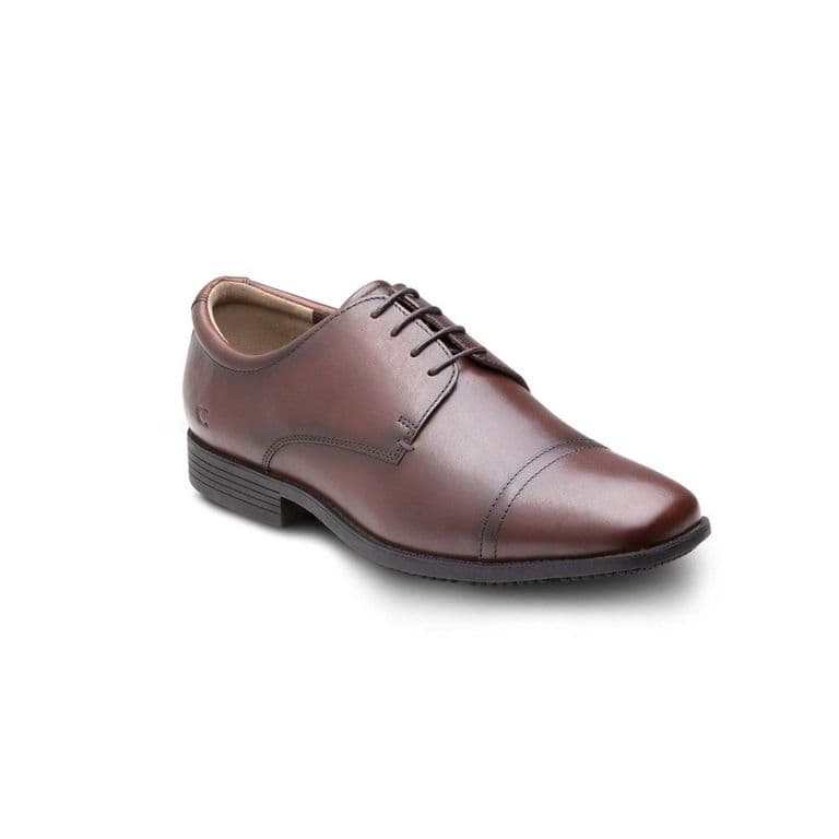 Zapatos Hombre Cuero 24 Flex Piamonte Cafe2 Cafe 38