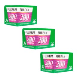 Pack 3 Rollos 35mm ISO 200  36 Exposiciones c/u
