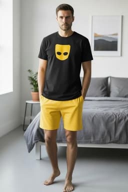 Pijama Hombre Estampado Mask Negro S
