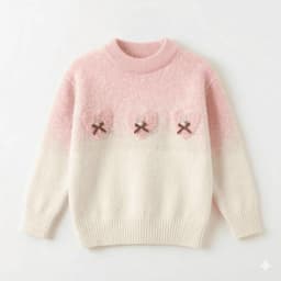 Sueter Nina Coquette Corazones Y Conejos Estilo Coreano Rosa 8
