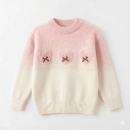 Sueter Nina Coquette Corazones Y Conejos Estilo Coreano Rosa 4