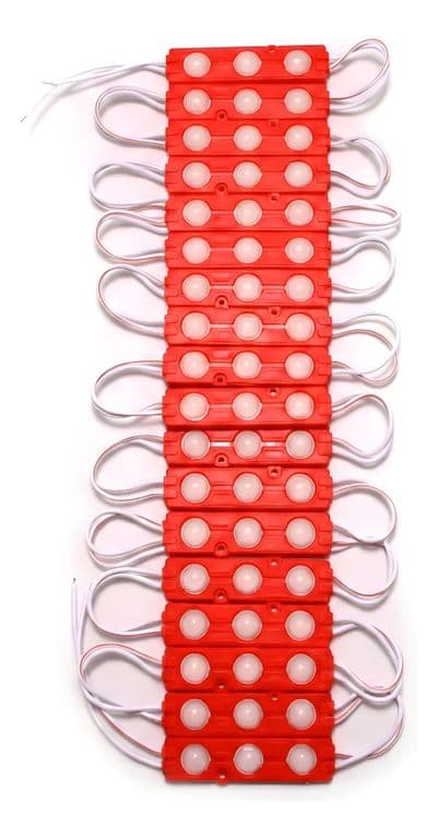 Pack 200 Modulos Led 12v 1.2w 2835 Rojo
