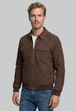 Chaqueta Suede Lyon Brown Cafe 2XL