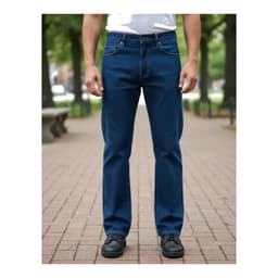 Pantalon Jeans De Trabajo Hombre Azul 40