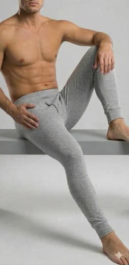 Calzoncillo Largo Para Hombre De Algodon Con Marrueco Gris S