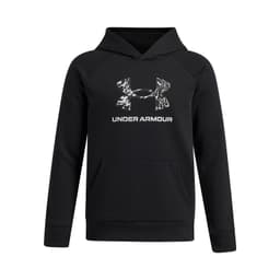 Poleron Nino Rival Fleece Big Logo Print Negro Negro S