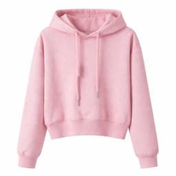 Chaleco Polerones Crop Juvenil Con Capucha Disenos Brillantes Rosa 6